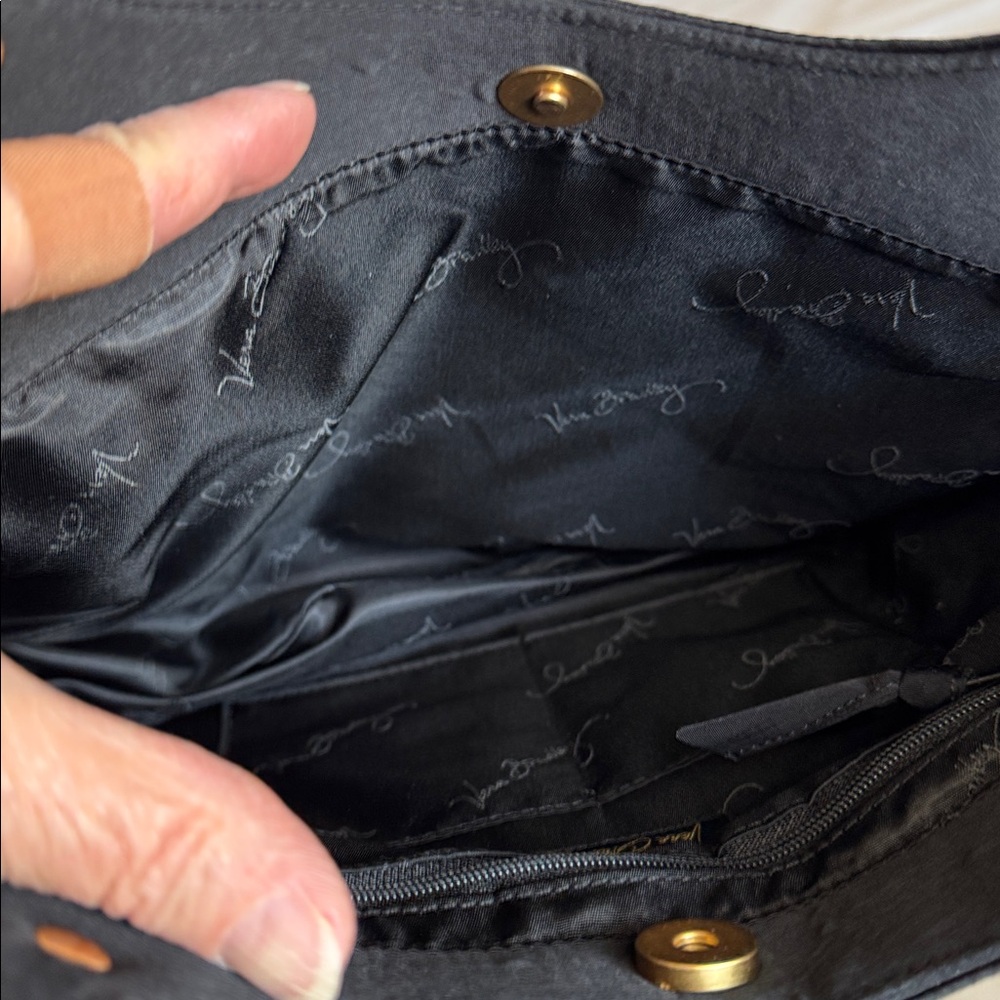 Vera Bradley Black Quilted Tote Bag - Picture 9 of 9